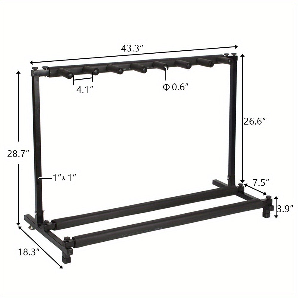 Guitar Stand, Foldable, Heavy-Duty, Rack, Style for Holding And Displaying Guitars