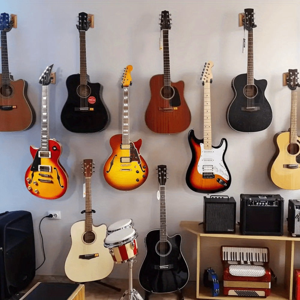 Guitar Stand, 2 Pack, Wall, Mount, Pack for Holding And Displaying Guitars