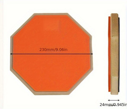 8-Inch Drum Practice Pad, Rubber and Wood Mute Pad for Beginner Training