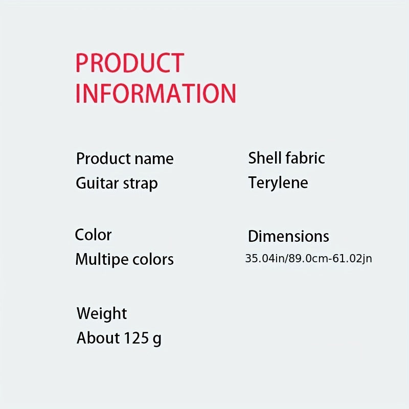 Guitar Straps Ukulele Electric Guitar Electric Bass Electric Bass Straps Adult Guitar Straps Fashionable Multi-Color Styles
