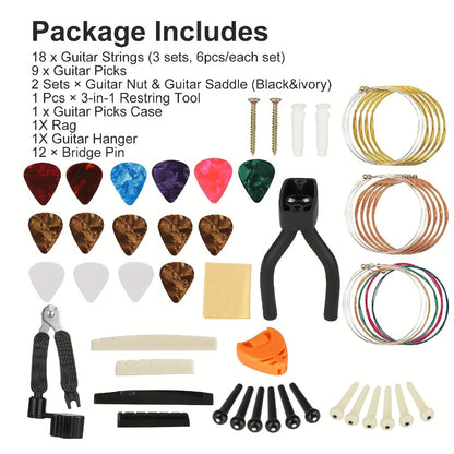 Guitar Replacement Part, 45pcs, Set, Additions for Guitar Repair
