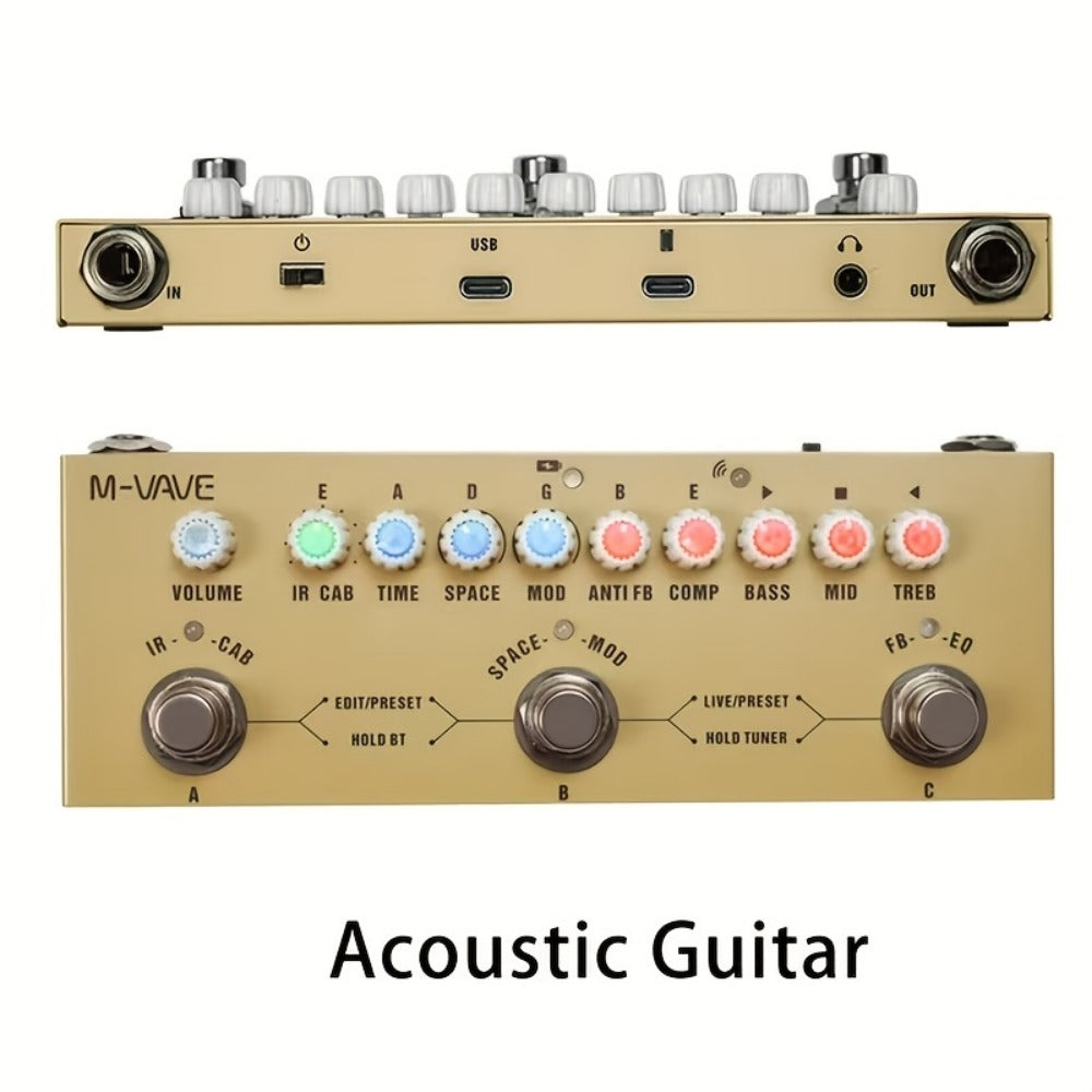 Guitar Multi-Effects Processor, Wireless, USB, M-VAVE for Guitar Or Bass Tone Shaping