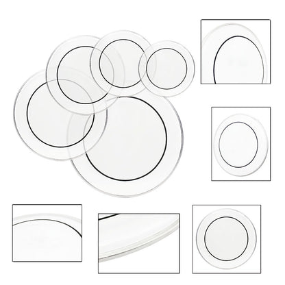 Transparent Drum Head Set, 12 to 22-Inch Heads for Compatible Drum Kits