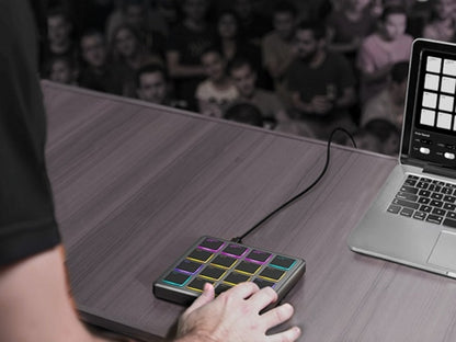 Donner Starrypad Mini MIDI Controller with 16 RGB Pads and Wireless