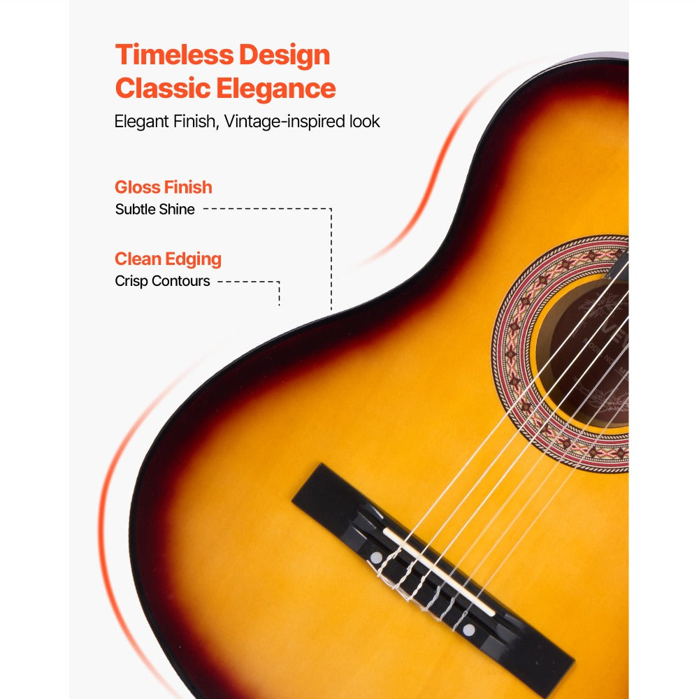 Acoustic Guitar, VEVOR, Classical, Beginner for Lessons and Practice