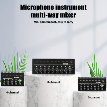 4 6 8 Channel USB Mixer Interface Expander Featuring Noise Reduction for Converting Mono to Stereo Output