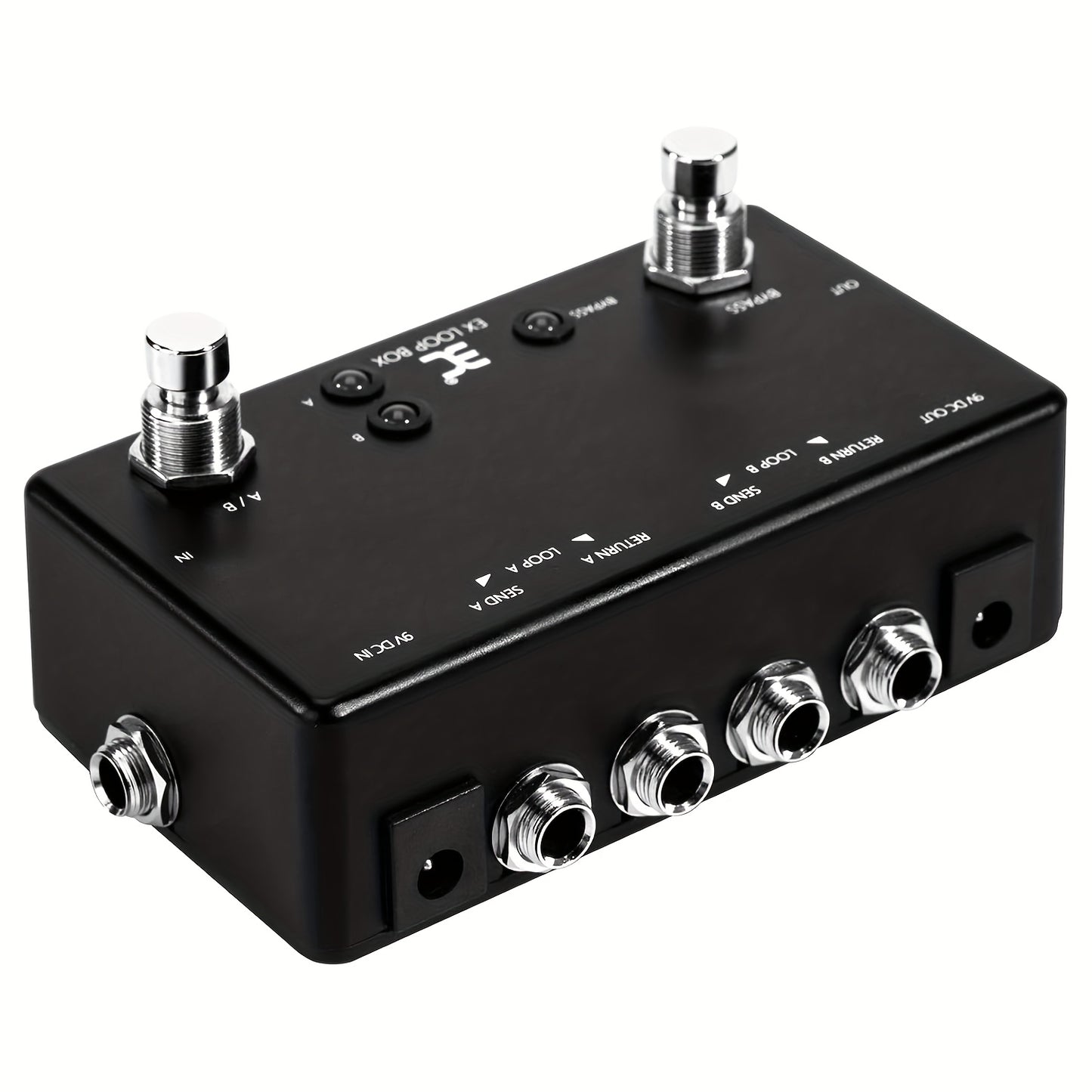 Guitar Effects Loop Switcher Pedal - Passive Channel Switcher Box Switching 2 Loop Channels And Bypassing - For Guitarists -  Suitable for Live Performances & Studio Recording - Great Gift for Musicians