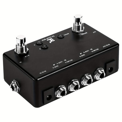 Guitar Effects Loop Switcher Pedal - Passive Channel Switcher Box Switching 2 Loop Channels And Bypassing - For Guitarists -  Suitable for Live Performances & Studio Recording - Great Gift for Musicians