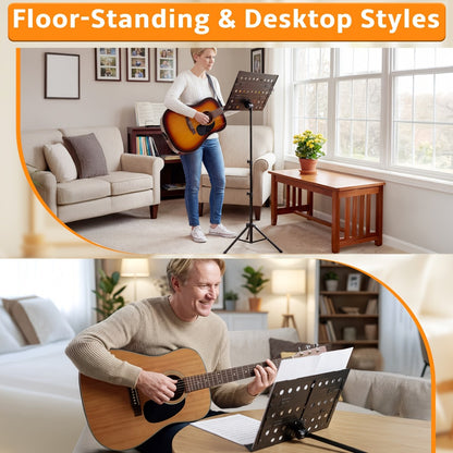 Guitar Stand, Portable, Foldable, Adjustable, Folding, Music for Holding And Displaying