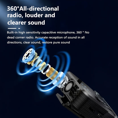 Professional Wireless Lavalier Microphone with Intelligent Noise Cancellation, Omnidirectional Condenser Microphone, And Windproof Pom-Pom. 2-In-1 Wireless Lavalier Microphone for Recording Content, Including Live Broadcasts, Interviews