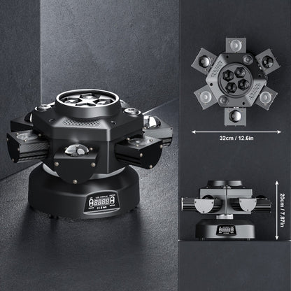 Moving Head DJ Light, Dynamic, RGBW, Wedding, Stage, 200W for Stage and Party Lighting