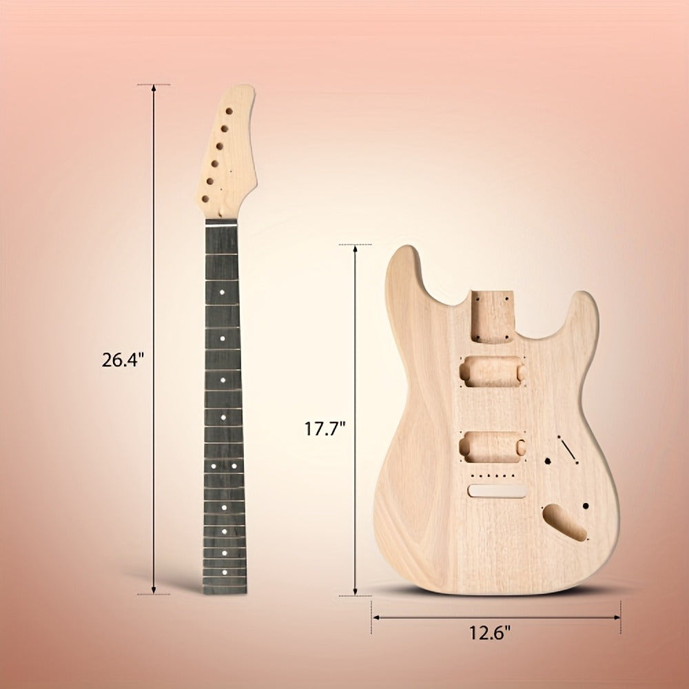 Electric Guitar, Glarry, DIY, Kit for Lessons and Practice for Home Practice, Rehearsal