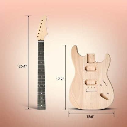 Electric Guitar, Glarry, DIY, Kit for Lessons and Practice for Home Practice, Rehearsal