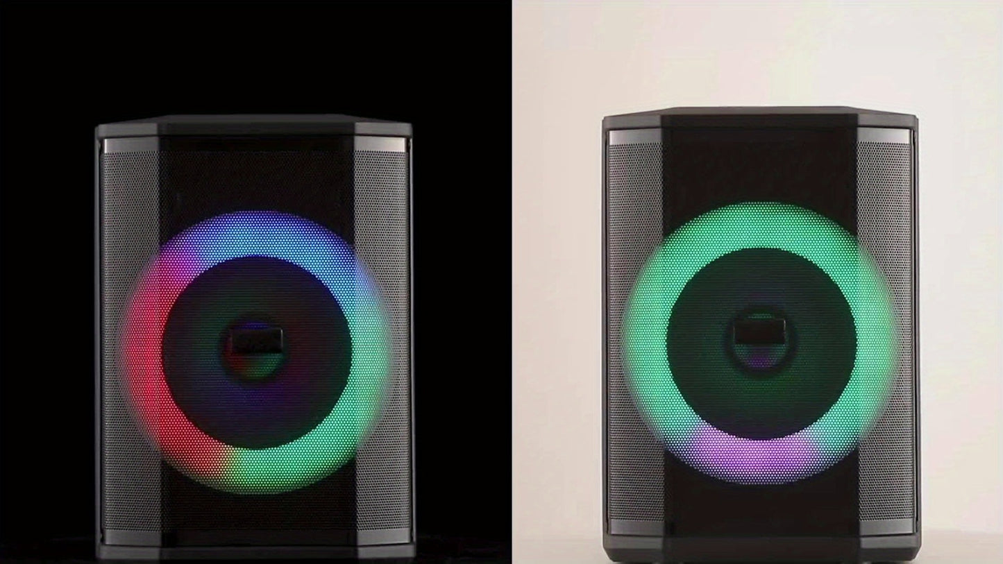 Portable PA Speaker, Sound Activated, Remote Control, Wireless for Parties and Karaoke