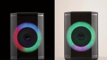 Portable PA Speaker, Sound Activated, Remote Control, Wireless for Parties and Karaoke
