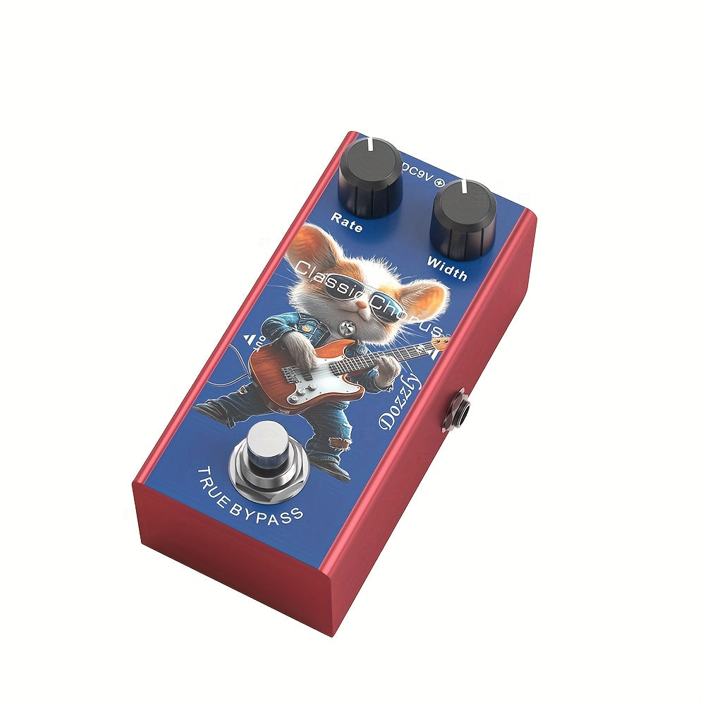 [Mini Guitar Effects Pedal] Ultimate Drive Mini Pedal | Overdrive, Crunch Distortion, US Dream Classic Chorus, Analog Chorus, Digital Delay, Tremolo, Analog Delay | Guitar Effects Pedal DC 9V