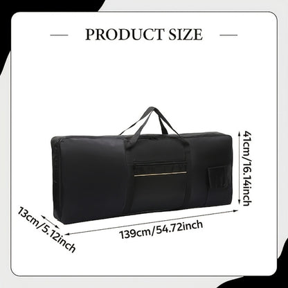 Keyboard Carrying Bag, Portable, 88 Keys, Black, 420D, Oxford for Storage and Travel