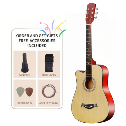 Acoustic Guitar, Portable, 38 Inch, Halloween, Inch, Starter for Lessons and Practice
