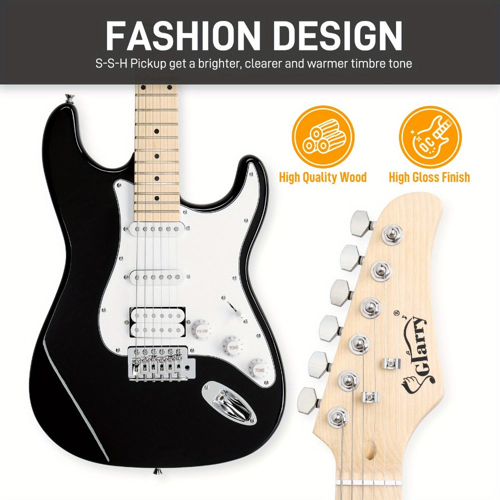 Guitar Case, 20W, Stylish, H-S-S, Pickup for Storage and Travel