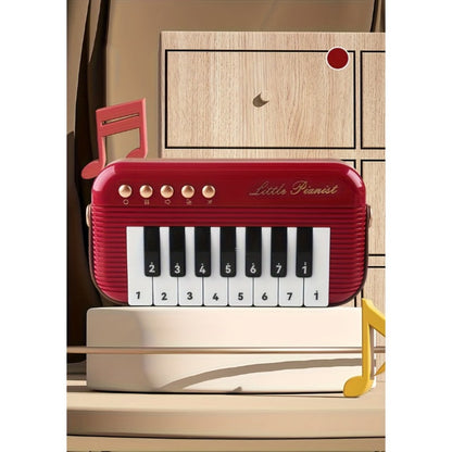 Mini Piano Keyboard, Portable, 15 Keys, Music for Basic Music Play And Portable Beginner