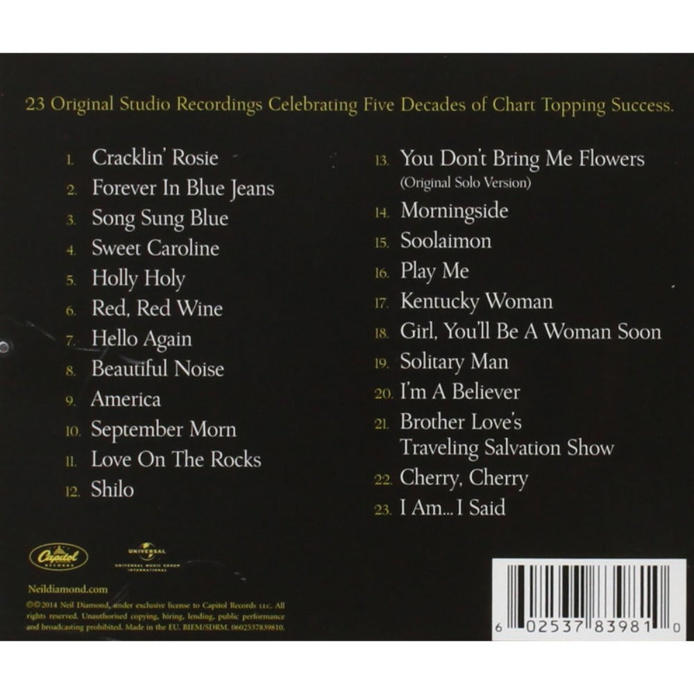 Music CD, Neil, Diamond, All-Time for Music Listening and Collecting
