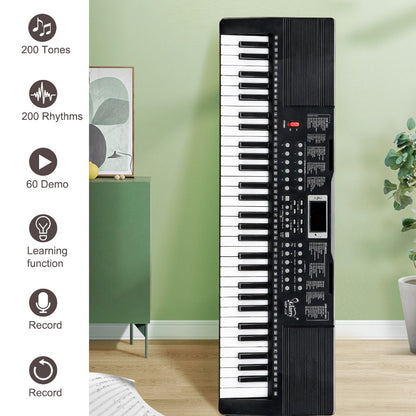 61-Key Digital Piano Starter Kit with Stand, Bench and Teaching Modes