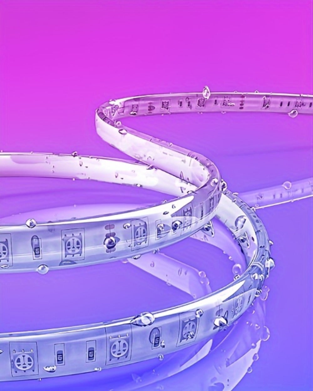 Outdoor LED Strip Lights, 100-Foot RGB Rope with App and Remote Control