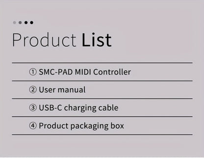 MIDI Pad Controller, Wireless, USB, M-VAVE, Portable for Music Production