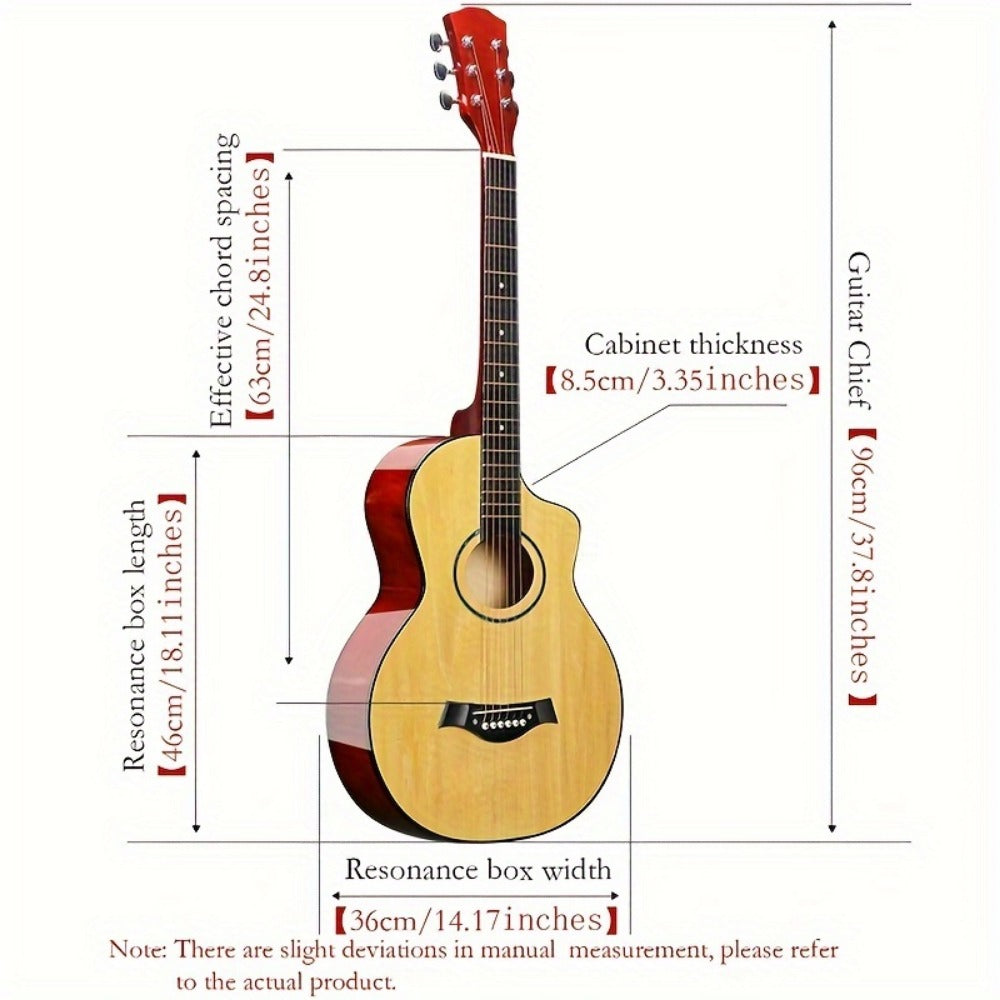 Guitar Pick Set, 38 Inches, 6 Pieces, Complete, Acoustic for Practice and Performance