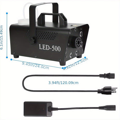 Stage Fog Machine, Adjustable, RGB, 500W, Muti, Color for Stage and Party Lighting