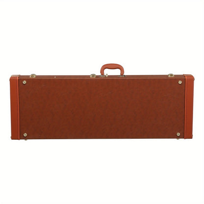 Electric Guitar Square PU Hard Case with Protective Sleeve Fits ST TL Burning fire 170 Style Electric Guitar Blue