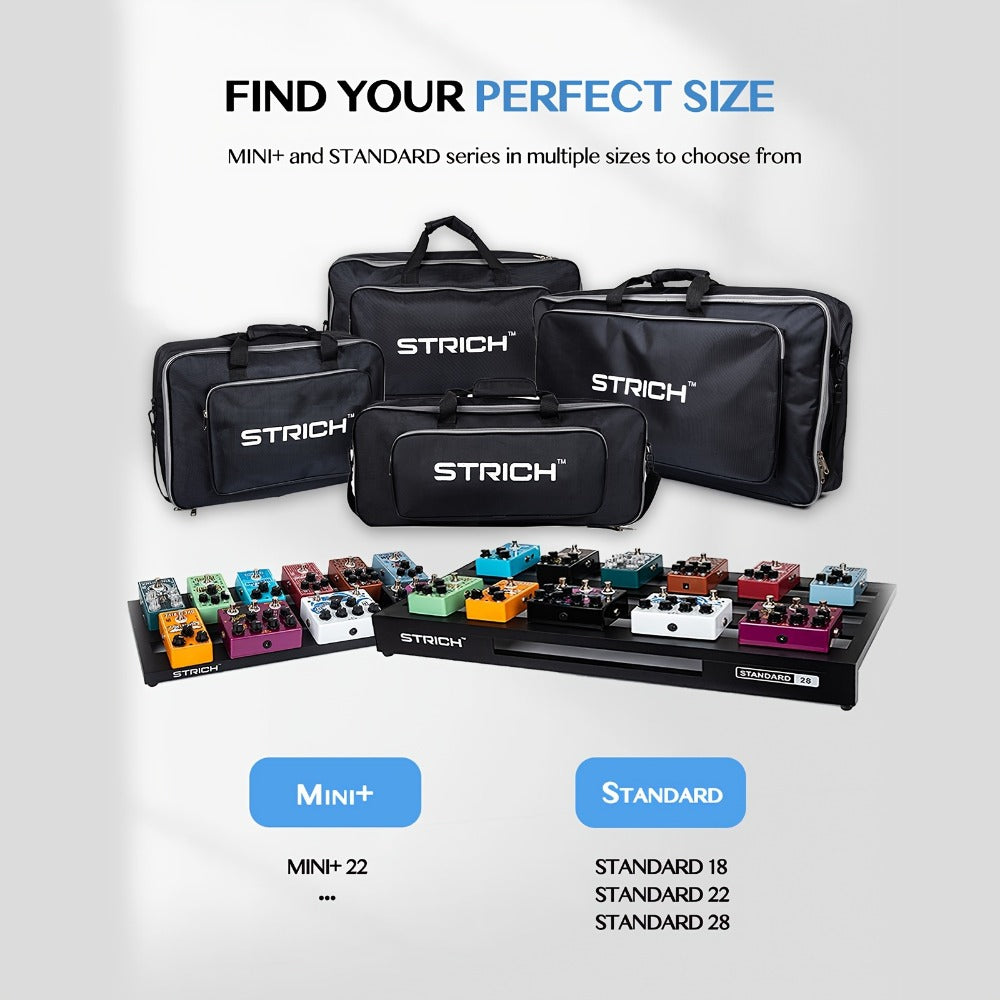 Guitar Pedalboard, 22 Inches for Organizing And Carrying Guitar Effects Pedals