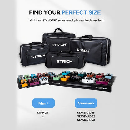 Guitar Pedalboard, 22 Inches for Organizing And Carrying Guitar Effects Pedals