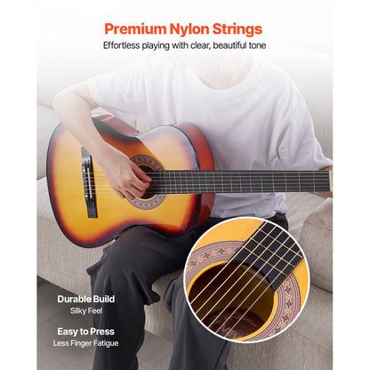 Acoustic Guitar, VEVOR, Classical, Beginner for Lessons and Practice