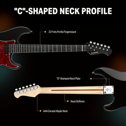 Electric Guitar, 39 Inch, Donner, Inch, Designer for Lessons and Practice