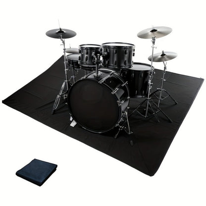 Non-Slip Drum Mat, 47 x 63-Inch Floor Pad for Acoustic and Electronic Kits