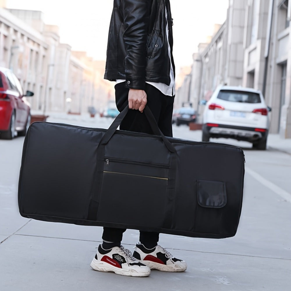 Keyboard Carrying Bag, Portable, 88 Keys, Black, 420D, Oxford for Storage and Travel