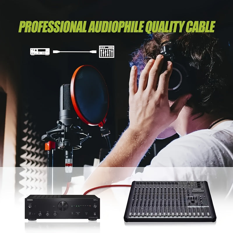 4 QIDUOHAO XLR Microphone Cables: 6ft/20ft/15ft. DMX Cable, XLR Female to XLR Male, Suitable for Microphones and Broadcasting. Made of Oxygen-free Copper, for Vlogging and Recording Content. PVC Jacket. for Halloween and Christmas