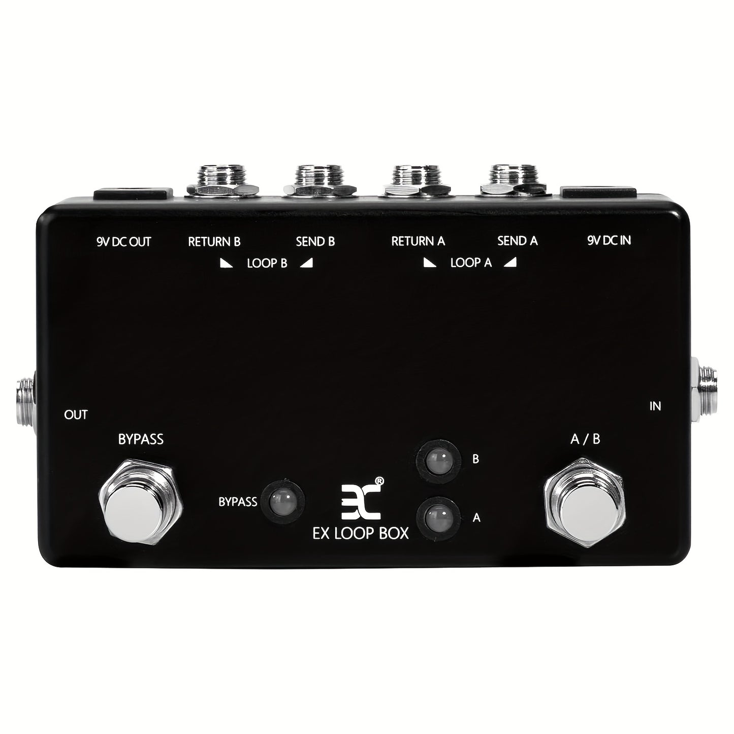 Guitar Effects Loop Switcher Pedal - Passive Channel Switcher Box Switching 2 Loop Channels And Bypassing - For Guitarists -  Suitable for Live Performances & Studio Recording - Great Gift for Musicians