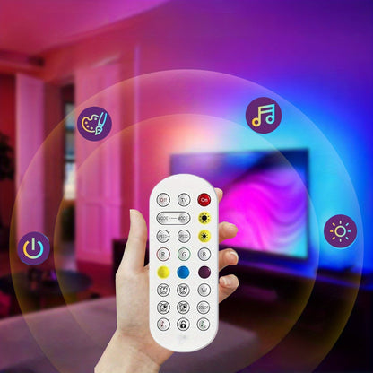 AMILL 149.6INCH LED Office Cabinet Light with TV Intelligent Fill Light, Remote Control Operation Suitable for 55-65 Inch TV, Suitable for Office TV Atmosphere Decoration