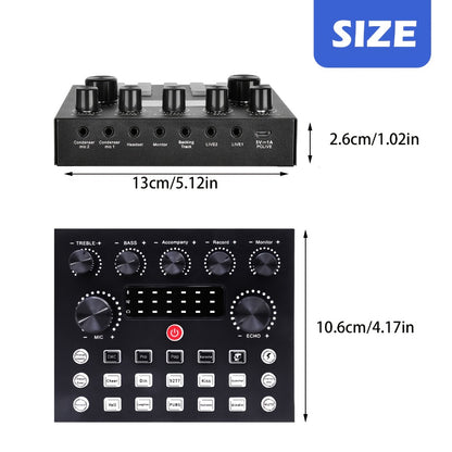 Audio Mixer, Portable, Condenser, Recording, Kit for Live Sound