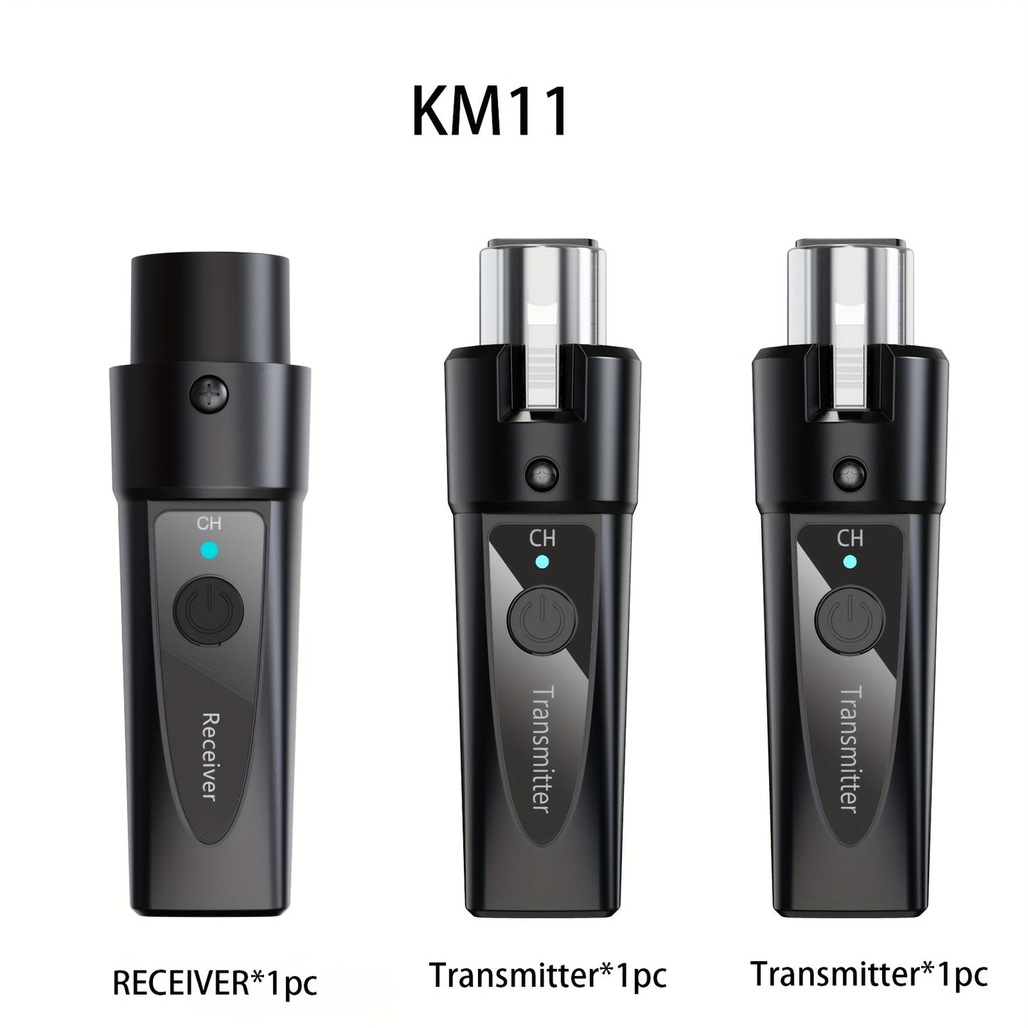 XLR Wireless Microphone System, 2. 4Ghz, Rechargeable Wireless Mic Adapter for Mixing, Dynamic, and Live Broadcasting, USB-C Charging, 0. 1W-0. 2W Power Output, No Charger Included, Live Broadcasting | Sleek Design | USB Charging, XLR Microphon
