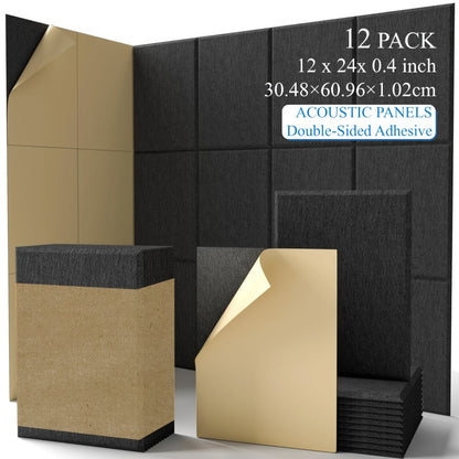 Acoustic Wall Panel, 12pcs, 6/12pcs for Reducing Room Reflections In Recording
