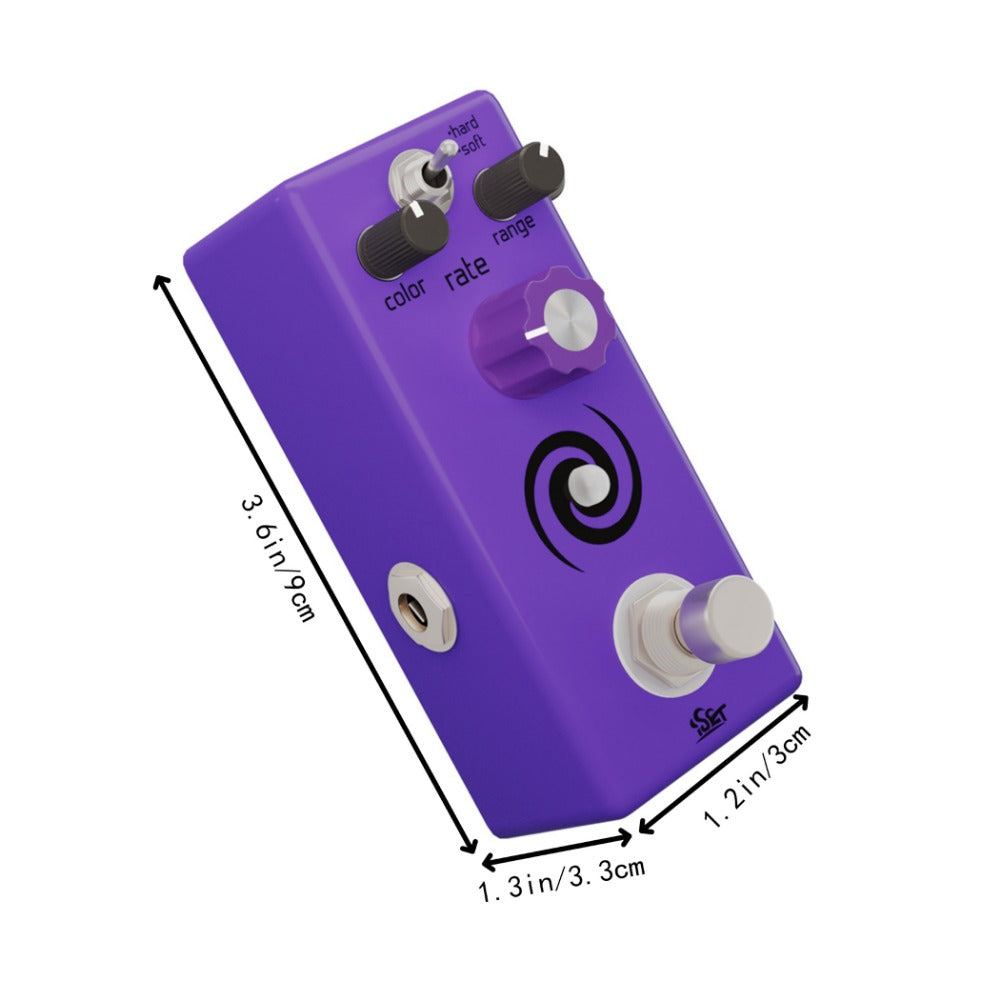 Guitar Effects Pedal, 36V, USB, True Bypass, Flanger for Electric Guitar Or Bass Tone