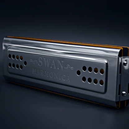 Blues Harmonica, Swan, 24-Hole, Tuned for Blues Practice for Home Practice, Rehearsal