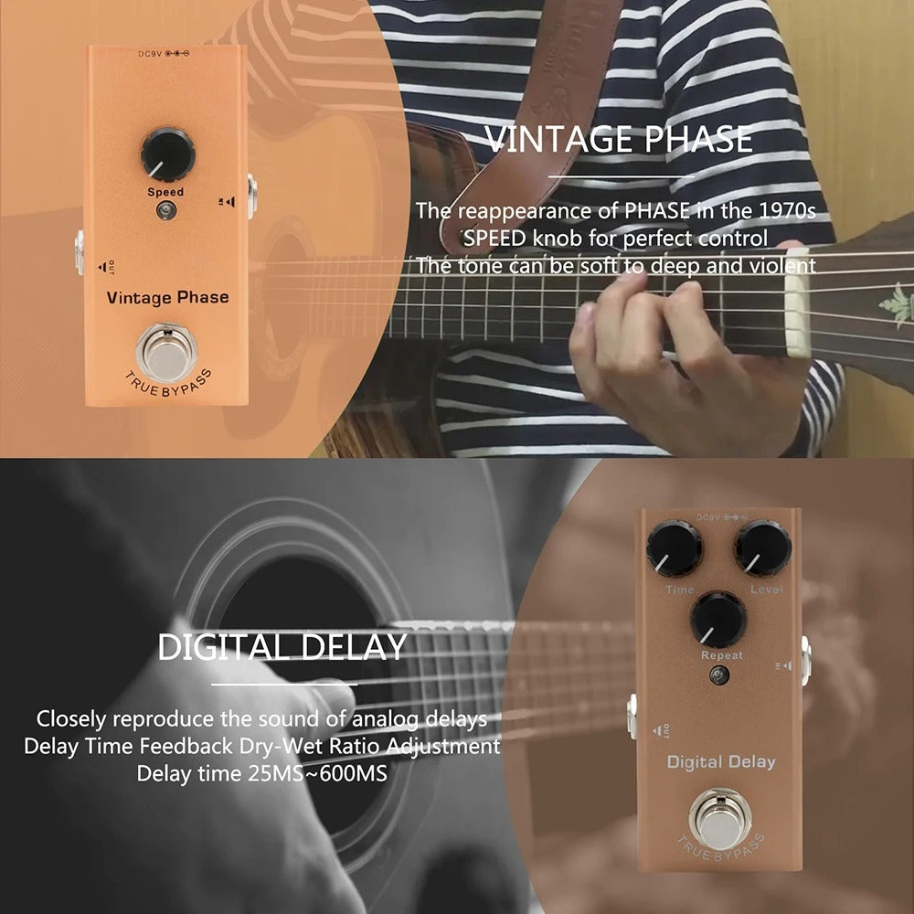 Guitar Multi-Effects Processor, Multiple, Easy, Adjust for Guitar Or Bass Tone Shaping