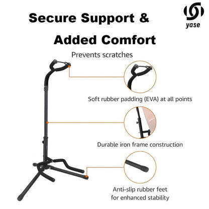 Guitar Stand, 2pcs Iron Guitar, Foldable, Portable, Folding, Single for Holding