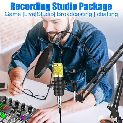 BM-800 Condenser Microphone Kit with Mixer, Boom Arm and Accessories