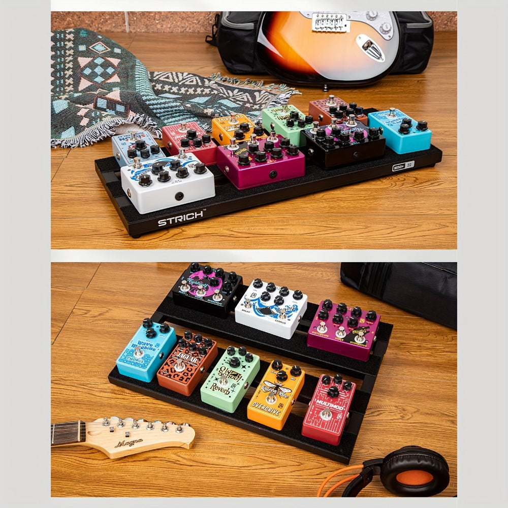 Guitar Pedalboard, 22 Inches for Organizing And Carrying Guitar Effects Pedals