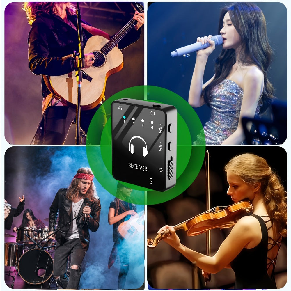 Wireless In-Ear Monitor System, USB-C, 2.4 GHz Wireless for Personal Monitoring